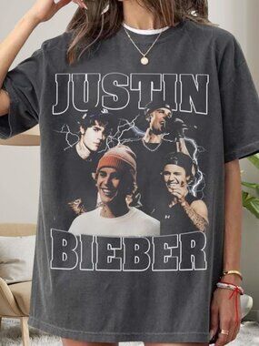 Justin Bieber Retro Graphic T-Shirt, Retro Justin Bieber Shirt